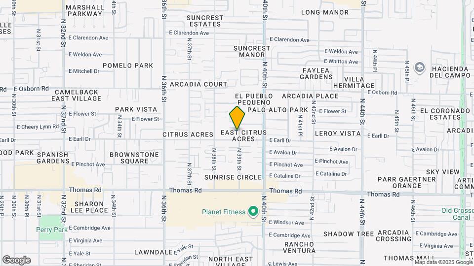 3110 N 39th St Map and Location Details