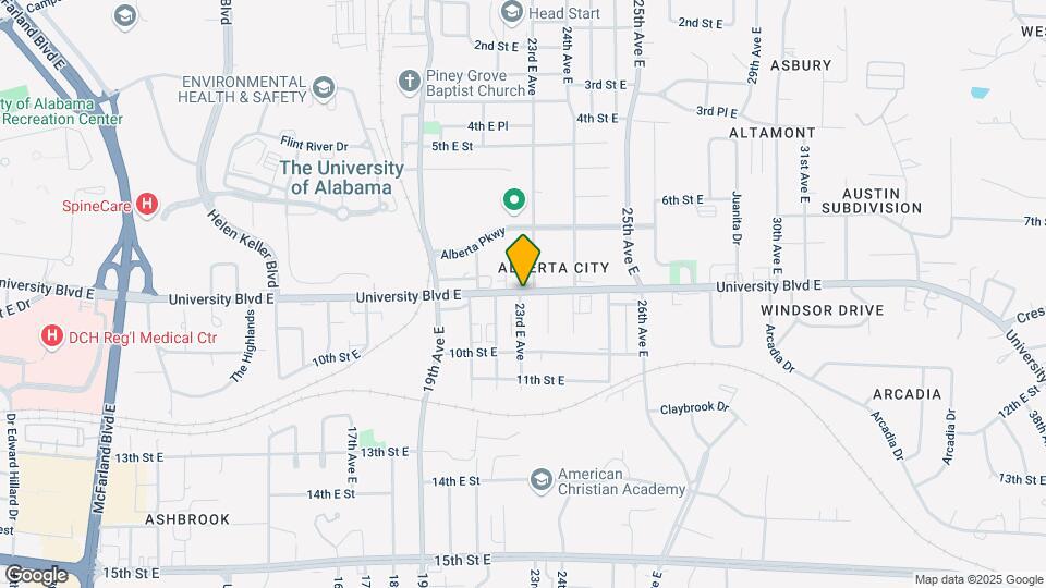2223 University Blvd E Map and Location Details