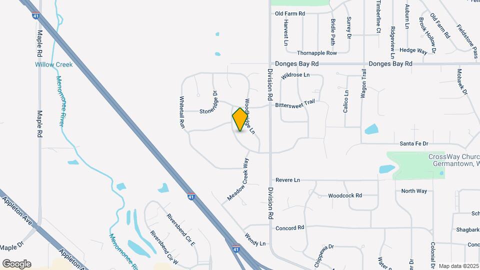 W174N10148 Tanglewood Dr Map and Location Details