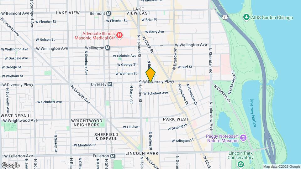 725 W Diversey Pkwy Map and Location Details