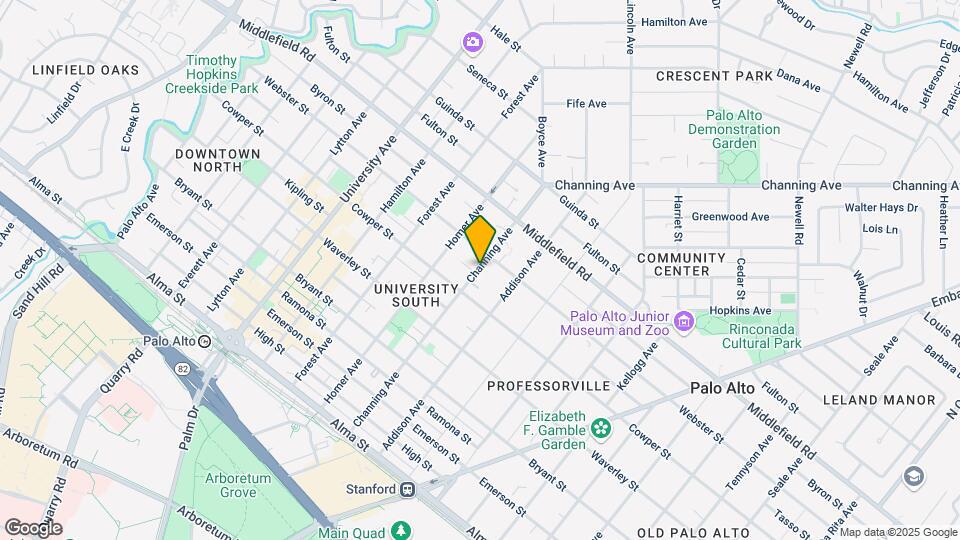 564 Channing Ave Mapa y Detalles de la Ubicación