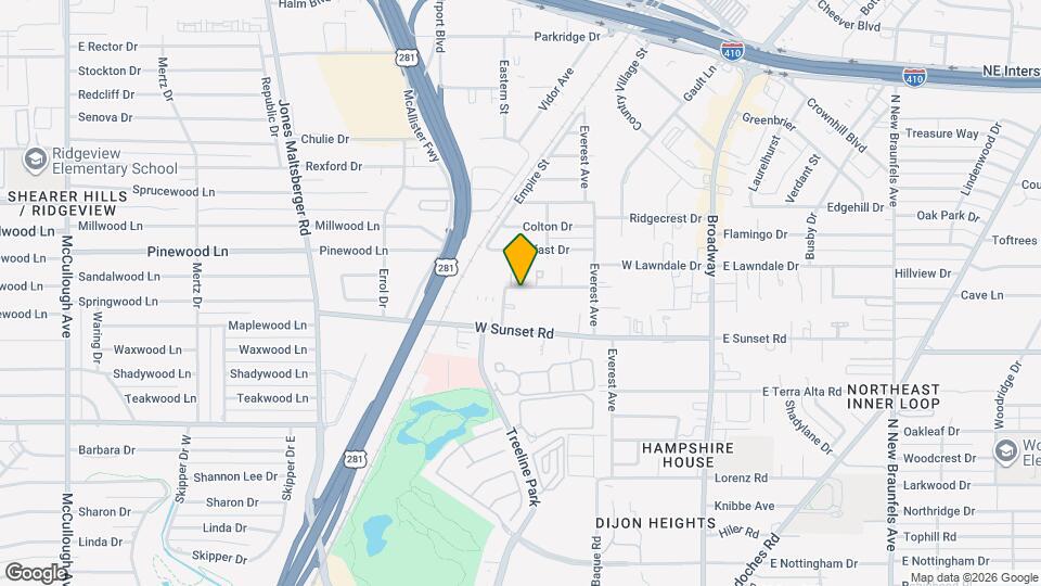 1426 E Sandalwood Ln Map and Location Details