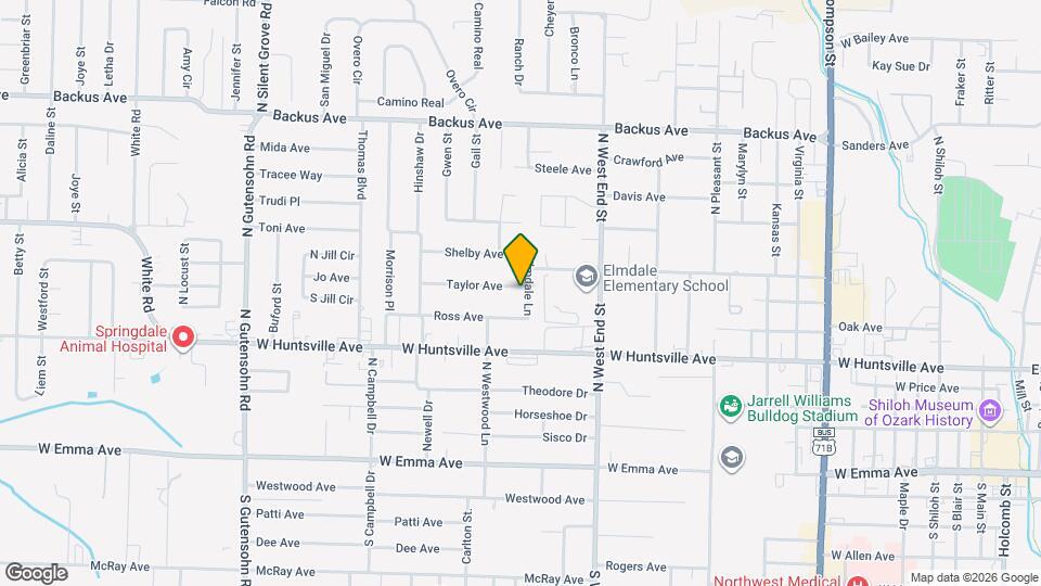 1701 Taylor Ave Map and Location Details