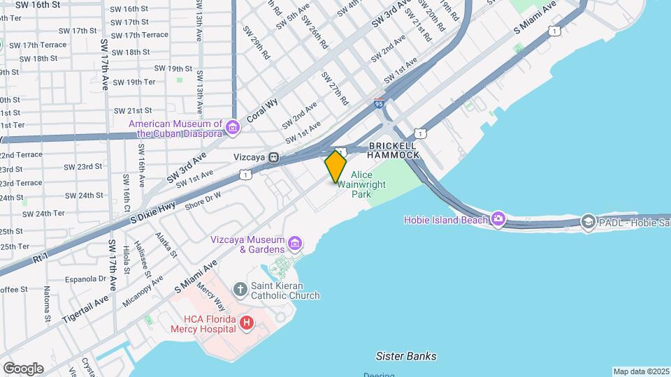 3020 Brickell Ave Mapa y Detalles de la Ubicación