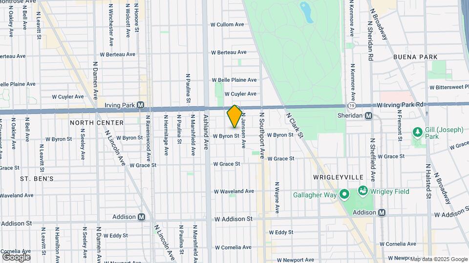 1460 W Byron St, Unit 1 Map and Location Details