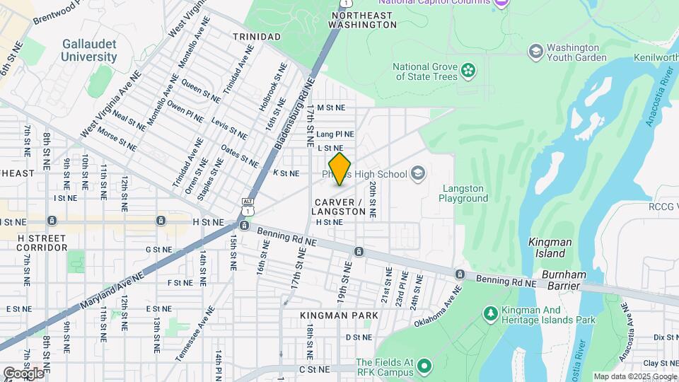 1830 I St NE, Unit 2 Map and Location Details