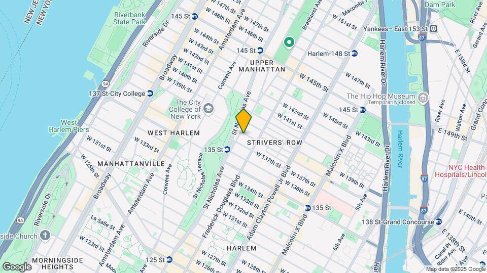 322 W 138th St Mapa y Detalles de la Ubicación