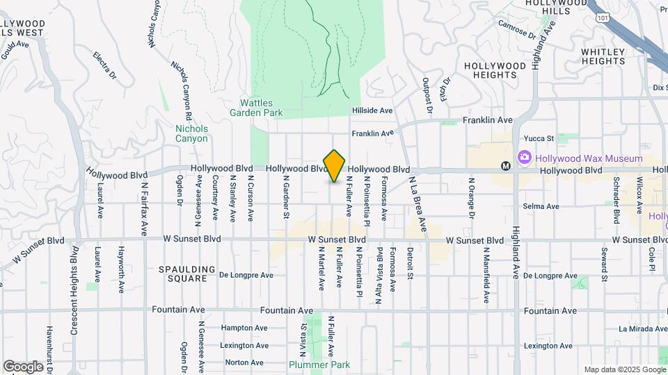 1622 N Martel Ave Mapa y Detalles de la Ubicación