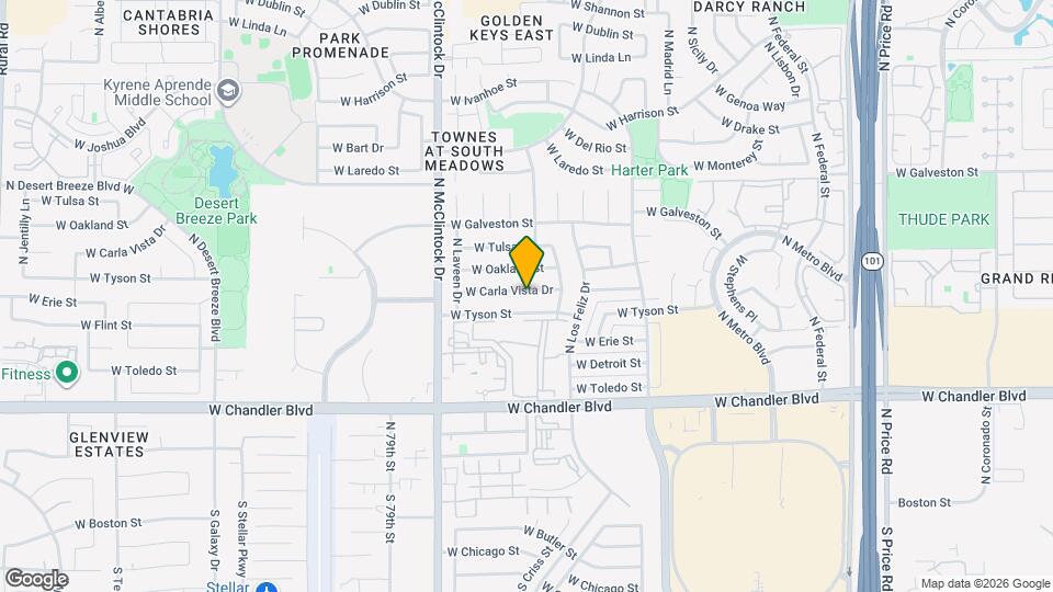 3627 W Carla Vista Dr Map and Location Details