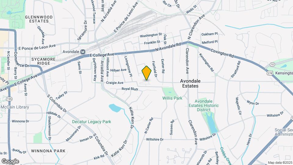Avondale Villa Apartments Mapa y Detalles de la Ubicación