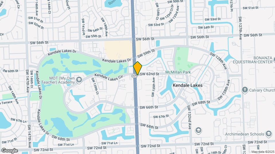 6236 SW 136th Ct Map and Location Details