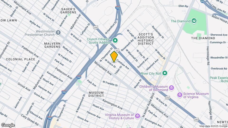 3322-3324 W Grace St Mapa y Detalles de la Ubicación