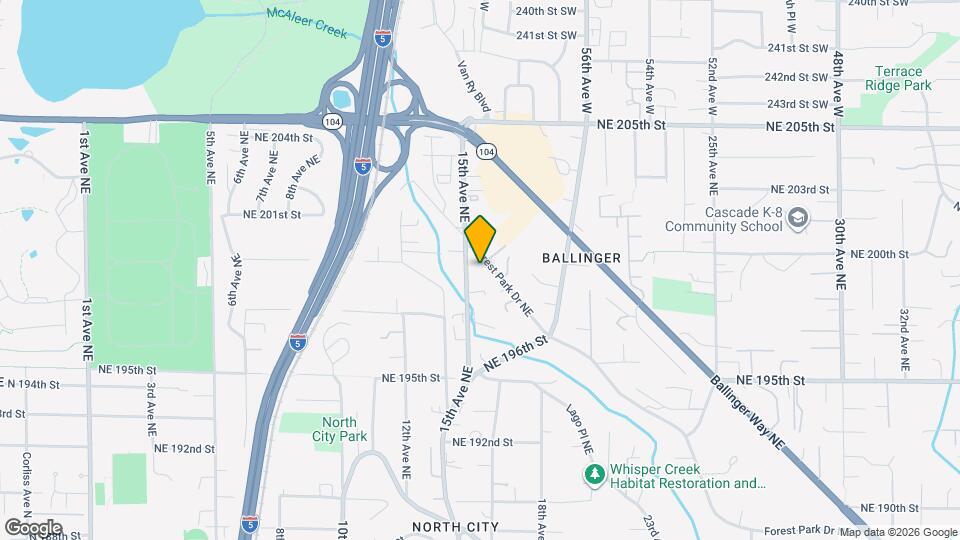 19921 Forest Park Dr NE, Unit Back house Map and Location Details