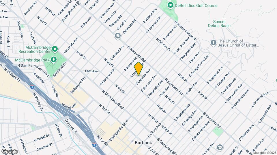 625 E Cypress Ave Map and Location Details