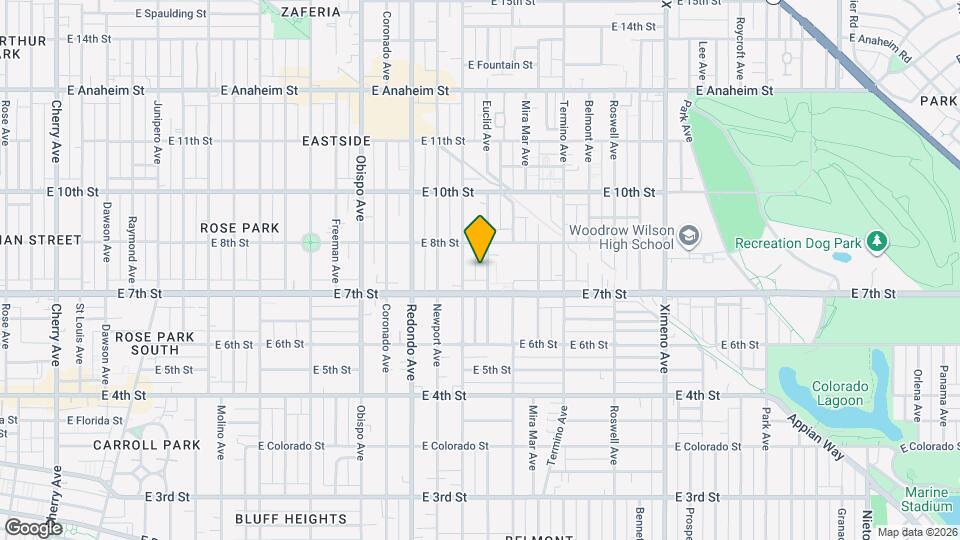 743 Euclid Ave Map and Location Details