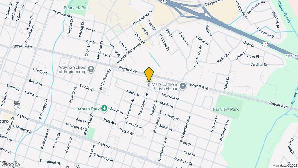 903 N Audubon Ave Map and Location Details