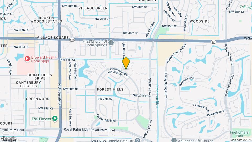 8433 Forest Hills Dr Map and Location Details
