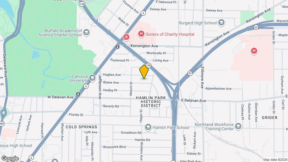 166 Blaine Ave, Unit Lower Mapa y Detalles de la Ubicación