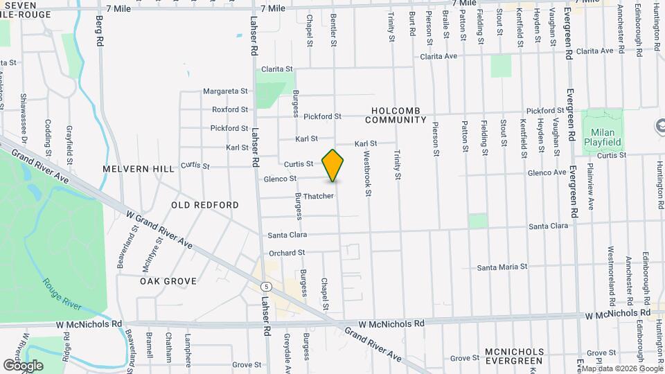 18025 Bentler St Map and Location Details