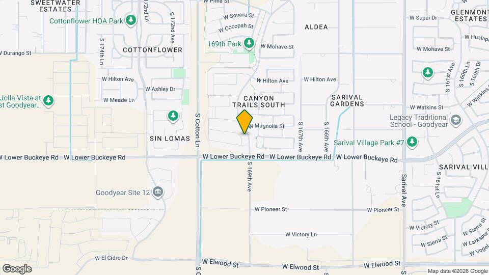 16940 W Magnolia St Map and Location Details