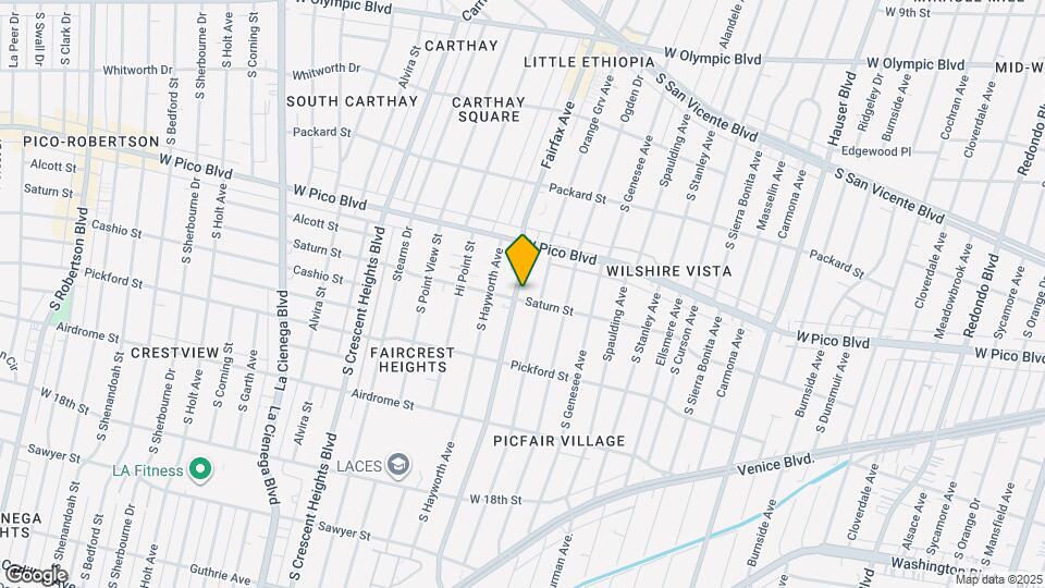 1456 S Fairfax Ave Map and Location Details