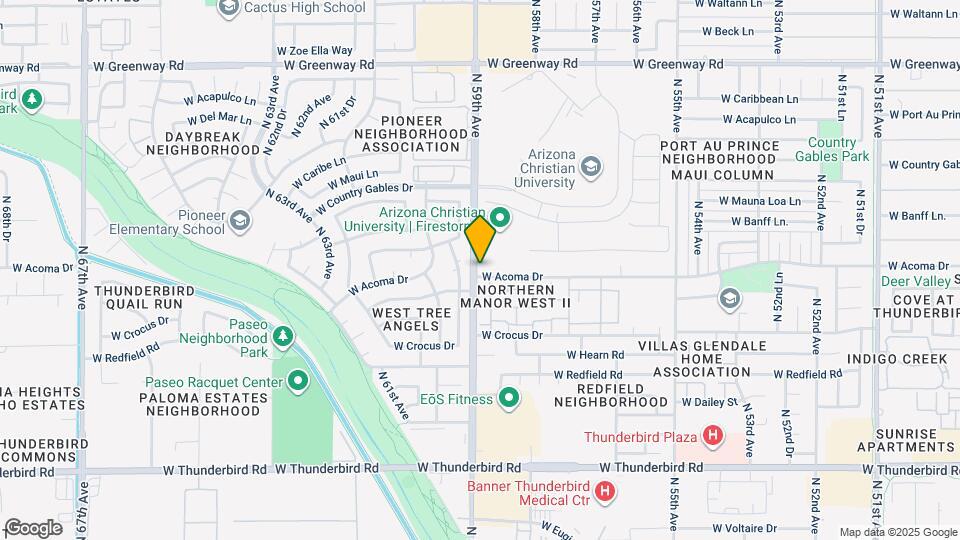 5850 W Acoma Dr Map and Location Details
