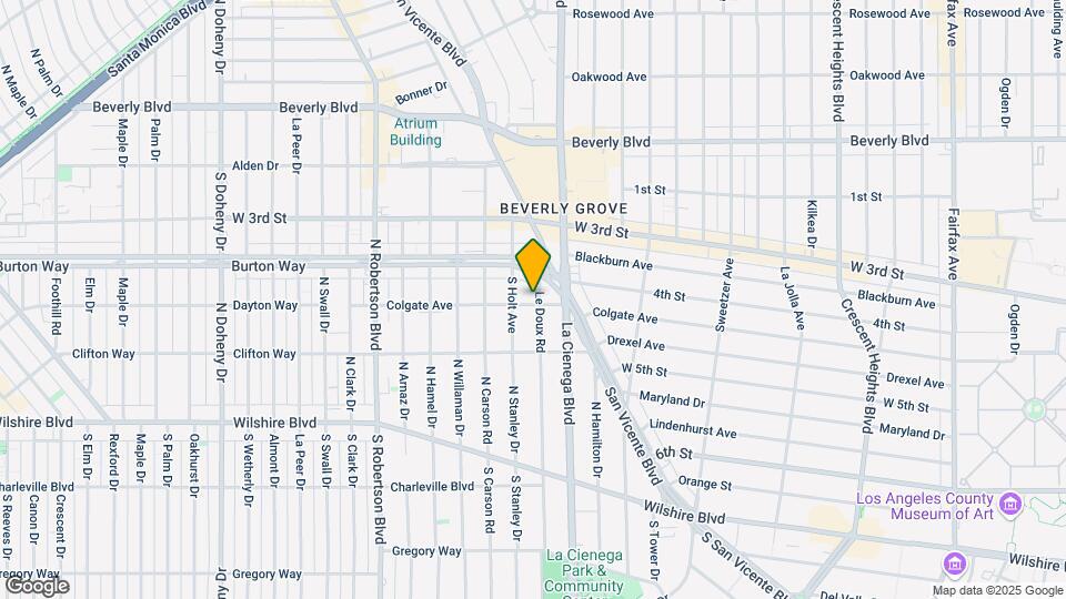 8535 Colgate One Bedroom Map and Location Details