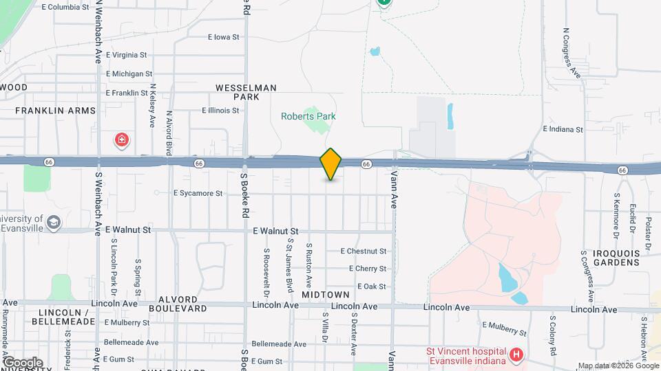 112 S Villa Dr Mapa y Detalles de la Ubicación