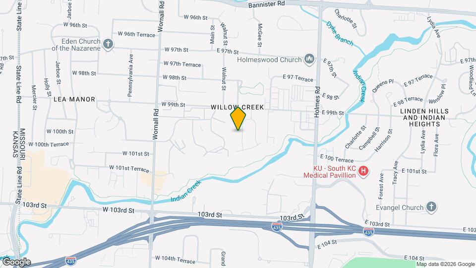 9942 McGee St Map and Location Details