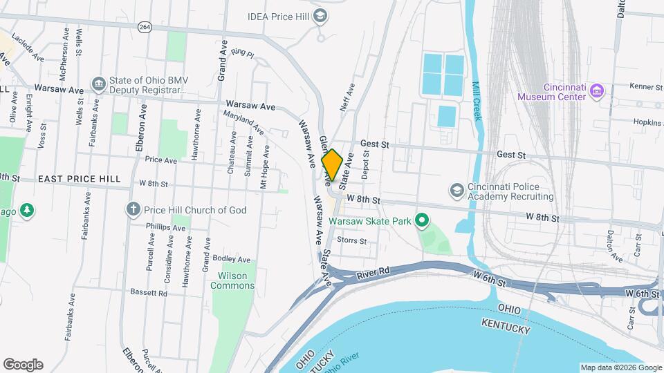 2308 Glenway Ave Map and Location Details