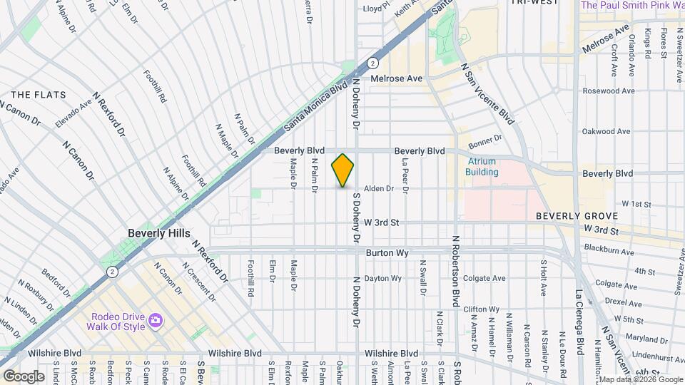 350 N Oakhurst Dr, Unit 201 Mapa y Detalles de la Ubicación