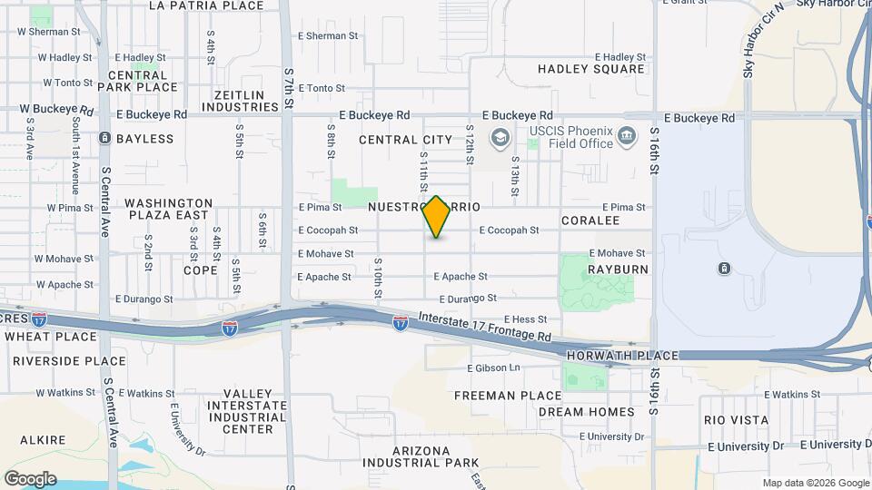 1110 E Mohave St Map and Location Details
