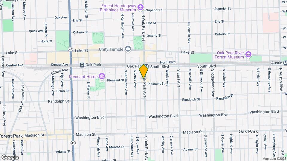 175-189 S Oak Park Ave Map and Location Details
