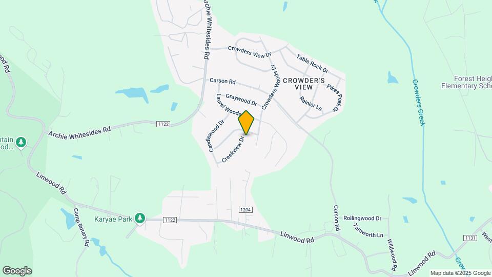 1289 Creekview Dr Map and Location Details