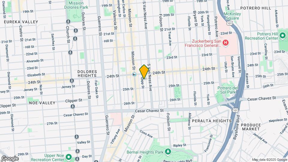949 Capp St Mapa y Detalles de la Ubicación
