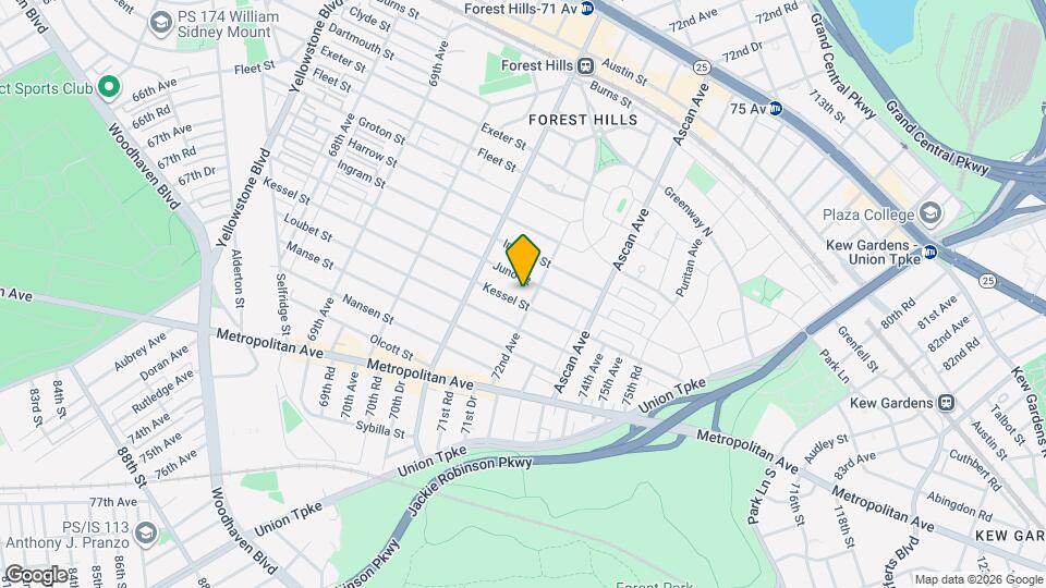 71-51 Kessel St Map and Location Details