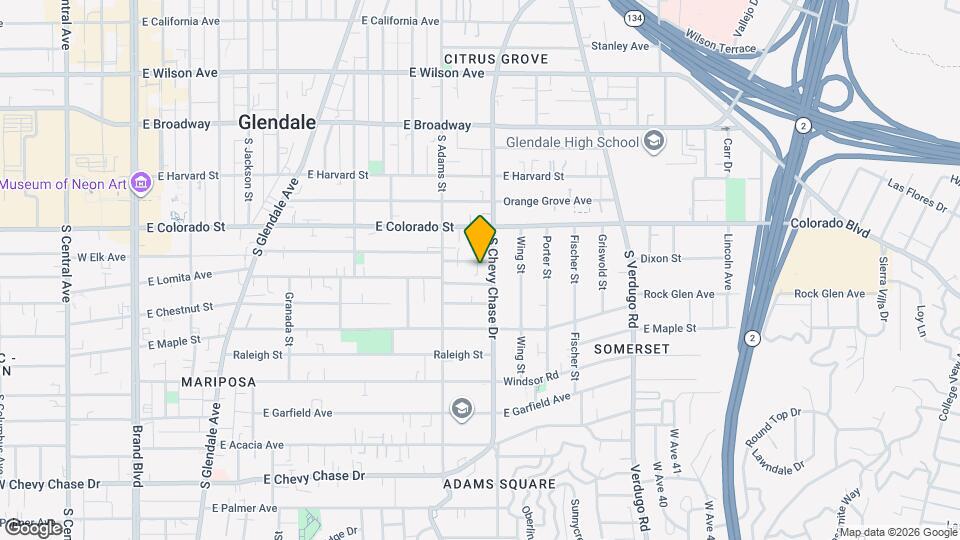 1138 E Elk Ave Map and Location Details