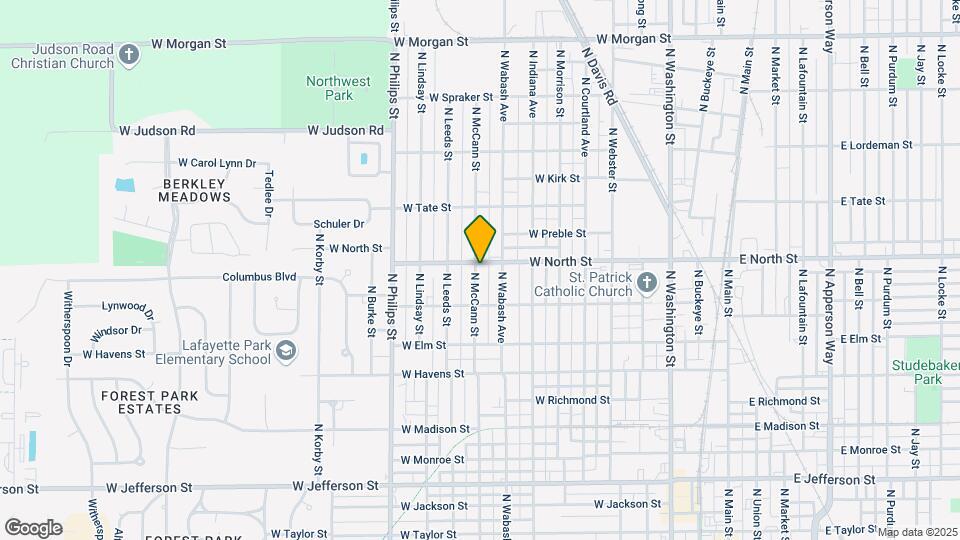 1236 N McCann St-Unit -unit 1 Map and Location Details