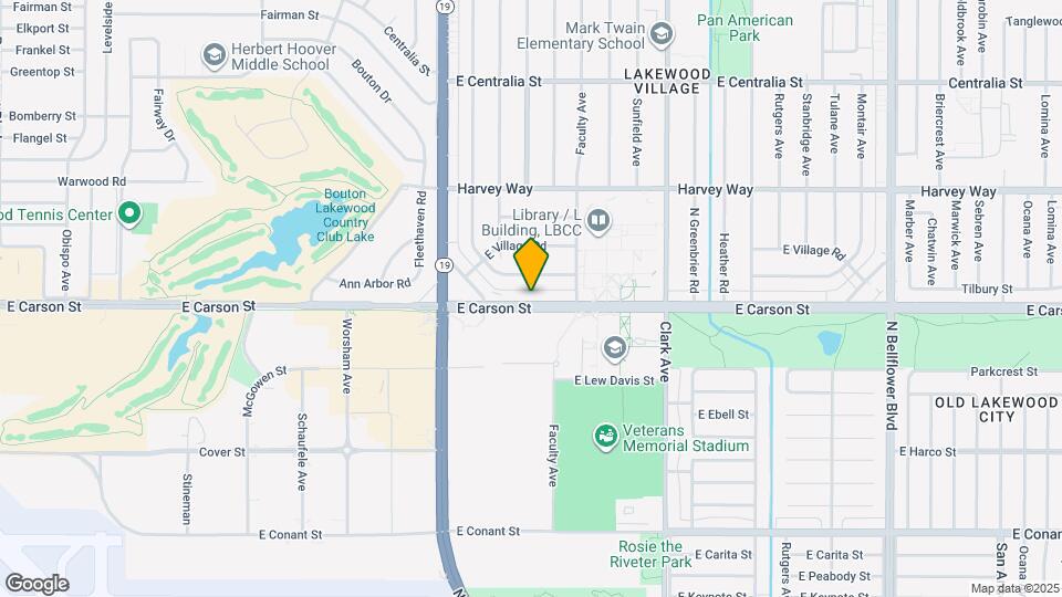 4539 1/2 E Carson St Map and Location Details