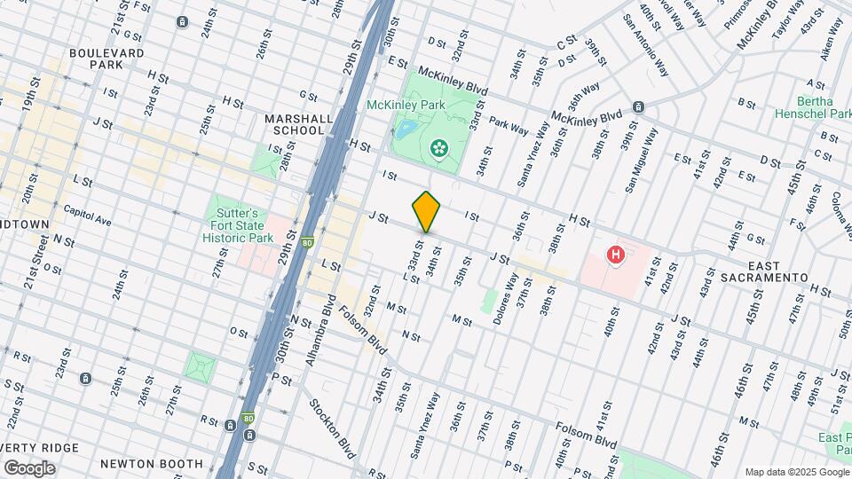 3300 J St Mapa y Detalles de la Ubicación