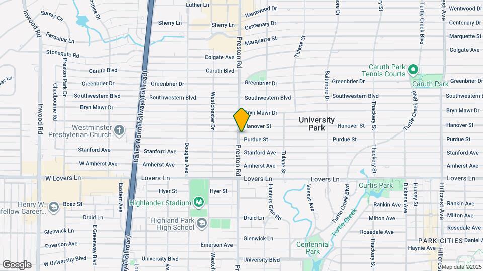 4084 Purdue Ave Map and Location Details