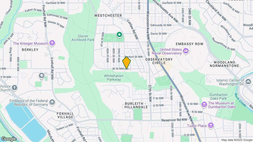 3822 W St NW Map and Location Details