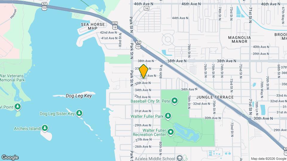 3501 Boca Ciega Dr N Map and Location Details