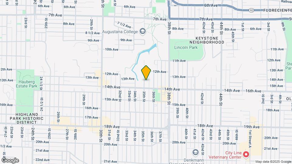 1239 35th St Map and Location Details