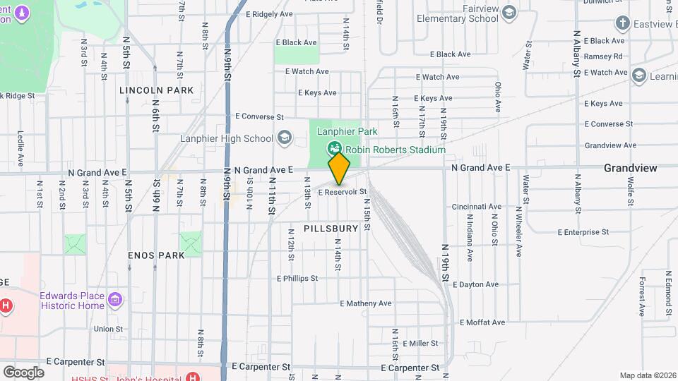 1407 E Reservoir St Map and Location Details