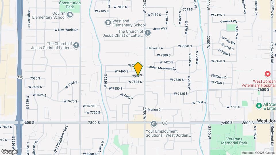 2735 W 7500 S Map and Location Details