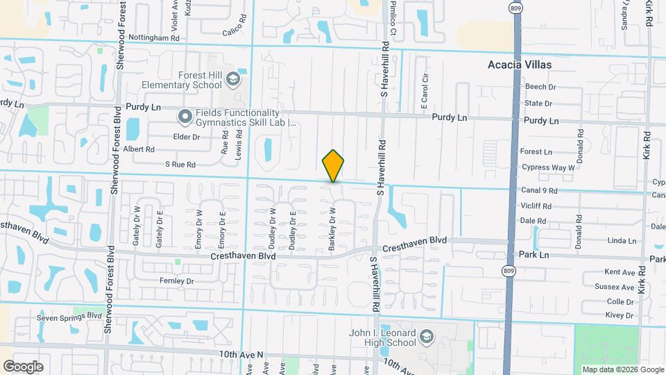 2531 Barkley Dr W Map and Location Details