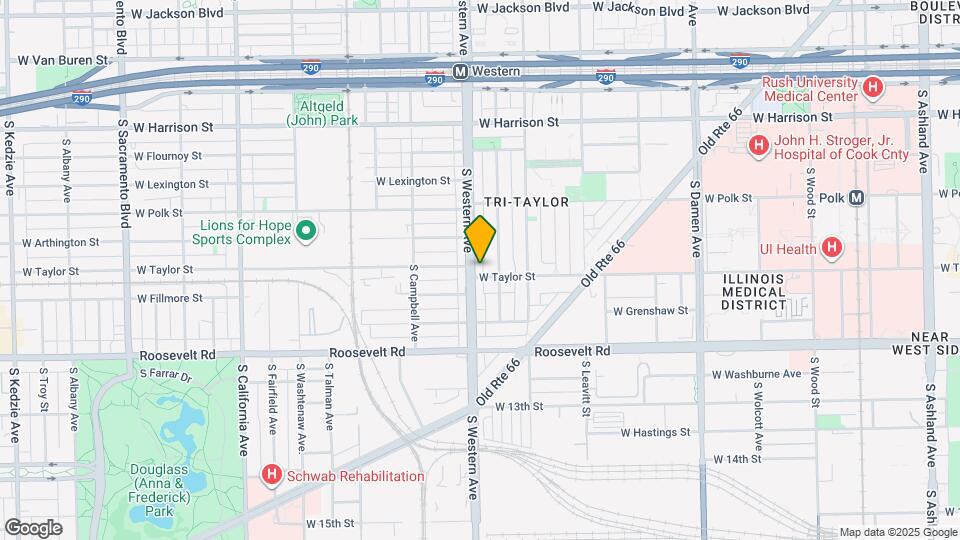 933 S Western Ave Map and Location Details