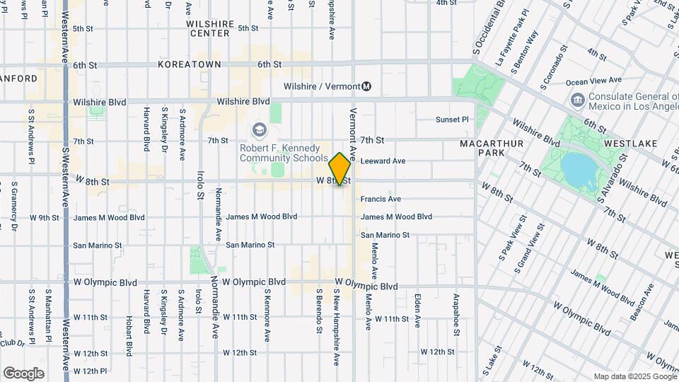 814 S New Hampshire Ave Map and Location Details