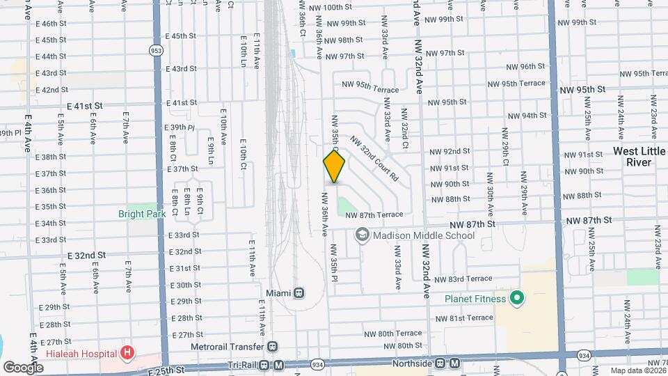 8924 NW 35th Ct Mapa y Detalles de la Ubicación